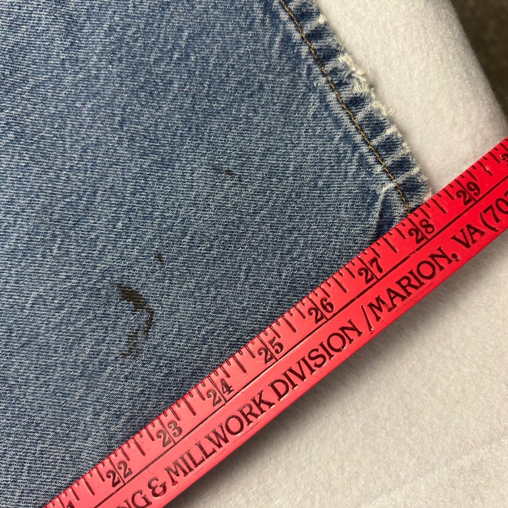 Levis 505 Straight Fit Denim‎ Jeans Distressed Paint Splatter 33x28 - Picture 5 of 8